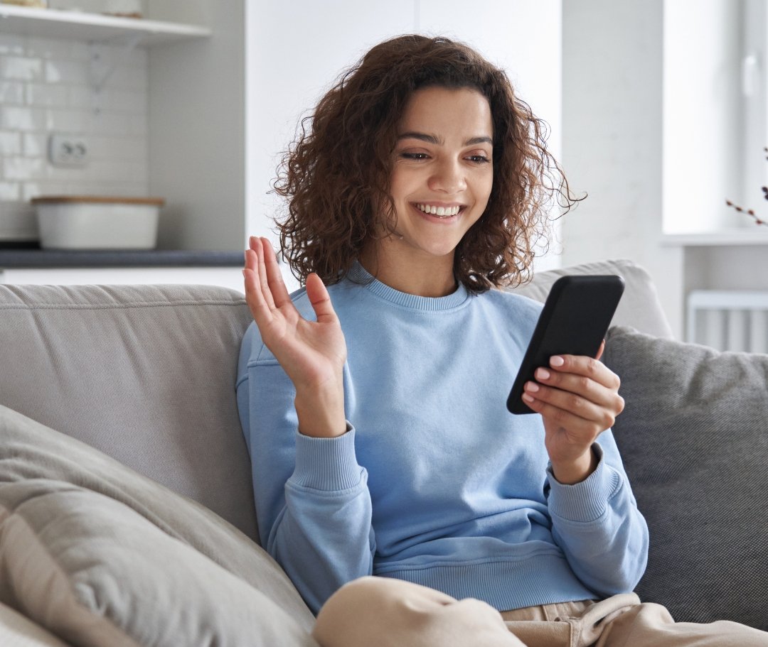 Woman with phone
